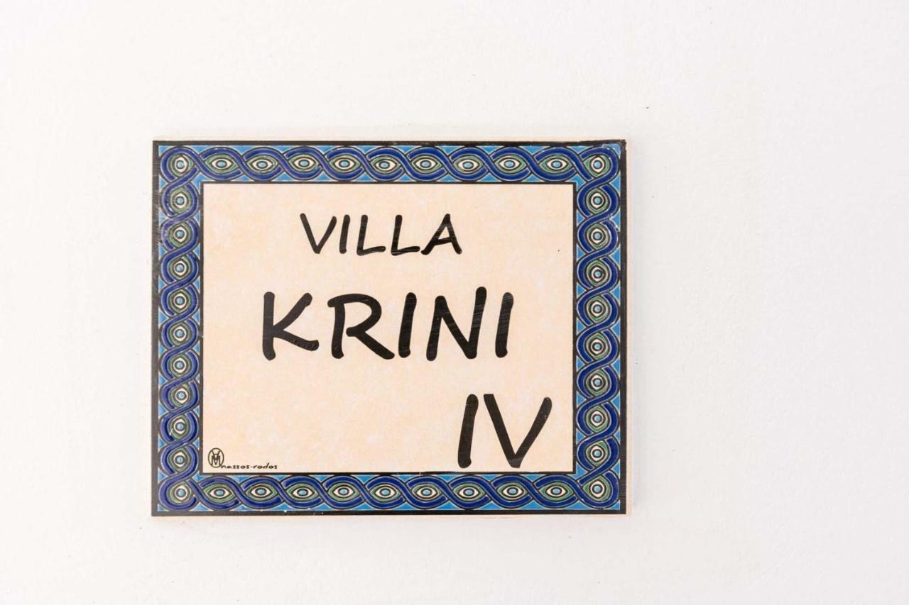 Krini Lindos Luxury Villas מראה חיצוני תמונה