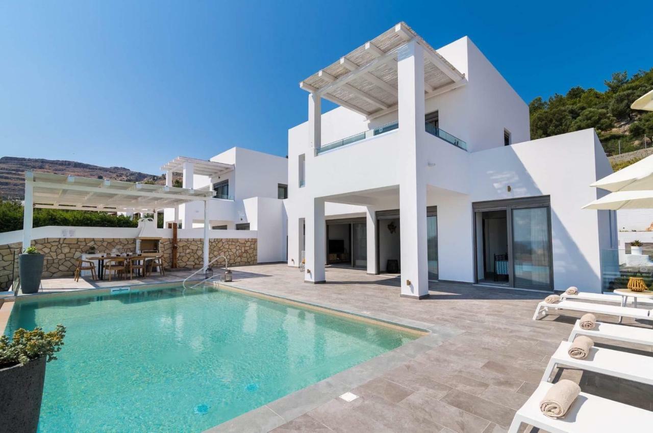 Krini Lindos Luxury Villas מראה חיצוני תמונה