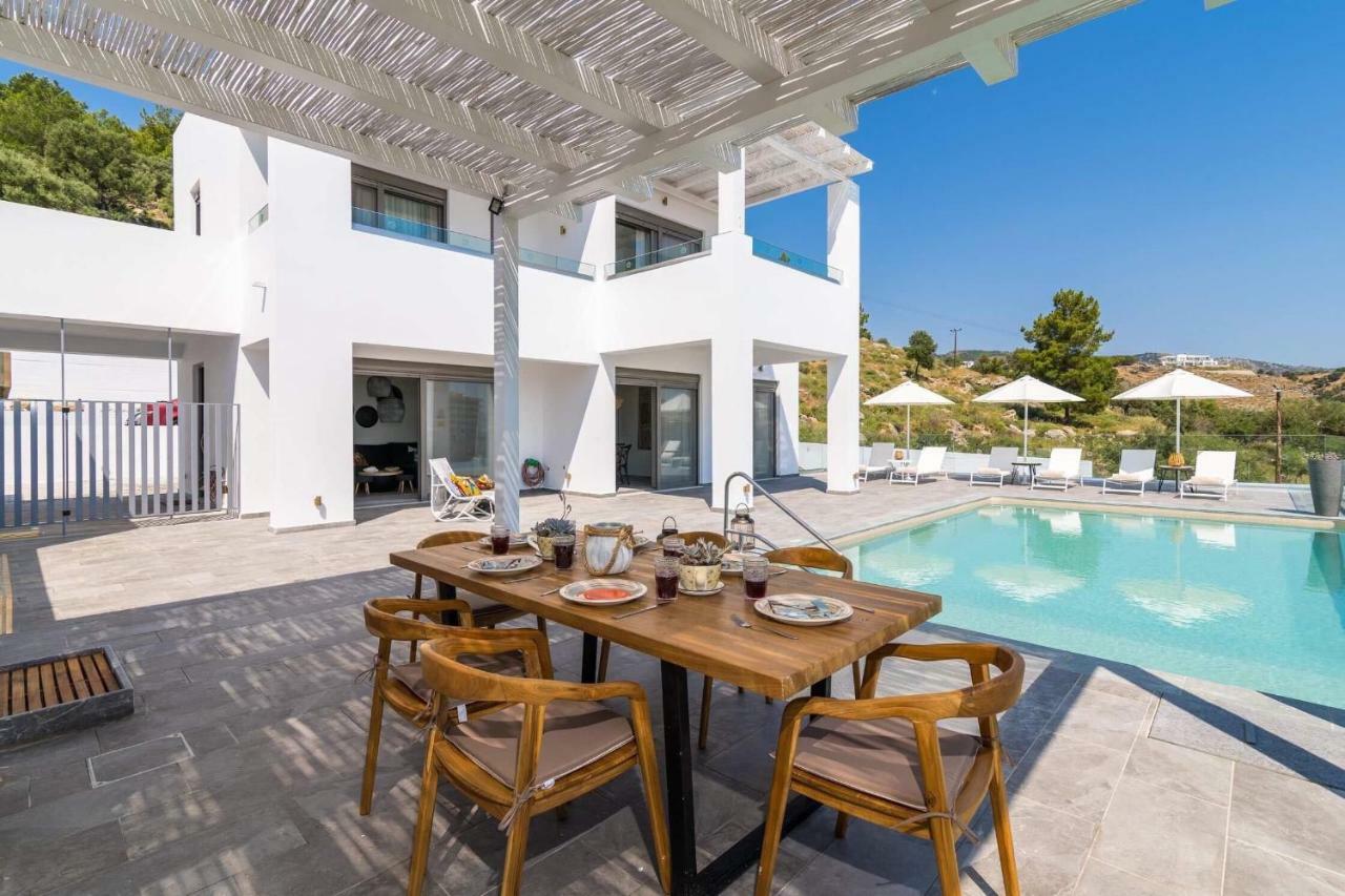 Krini Lindos Luxury Villas מראה חיצוני תמונה